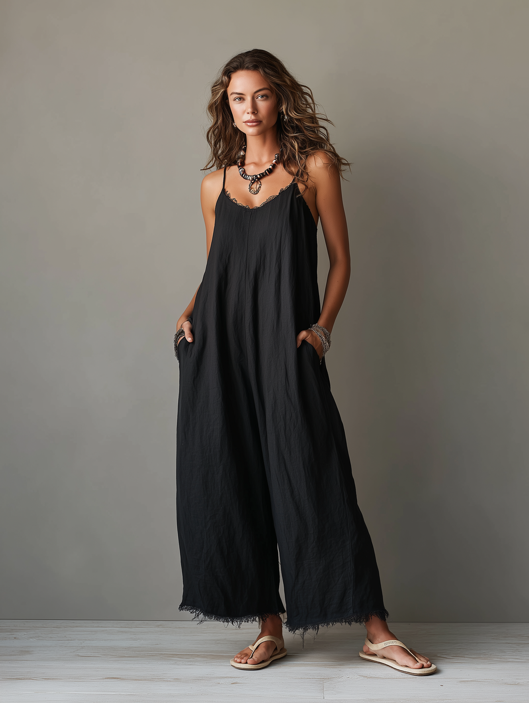 Liana - Tuta Minimalista in Lino da Donna
