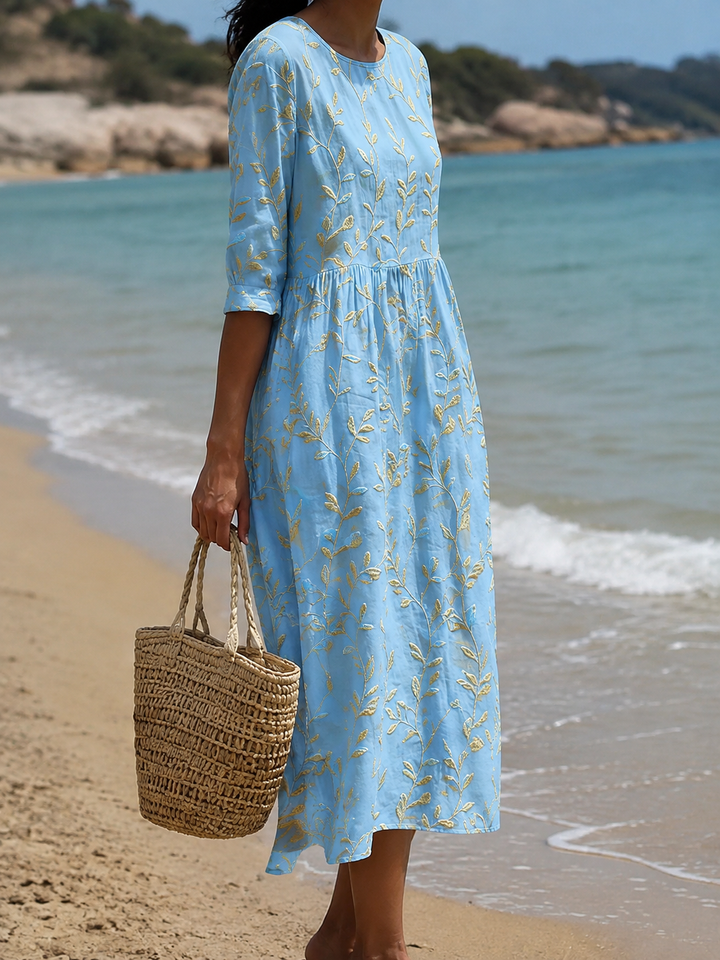 Abito donna casual con stampa floreale